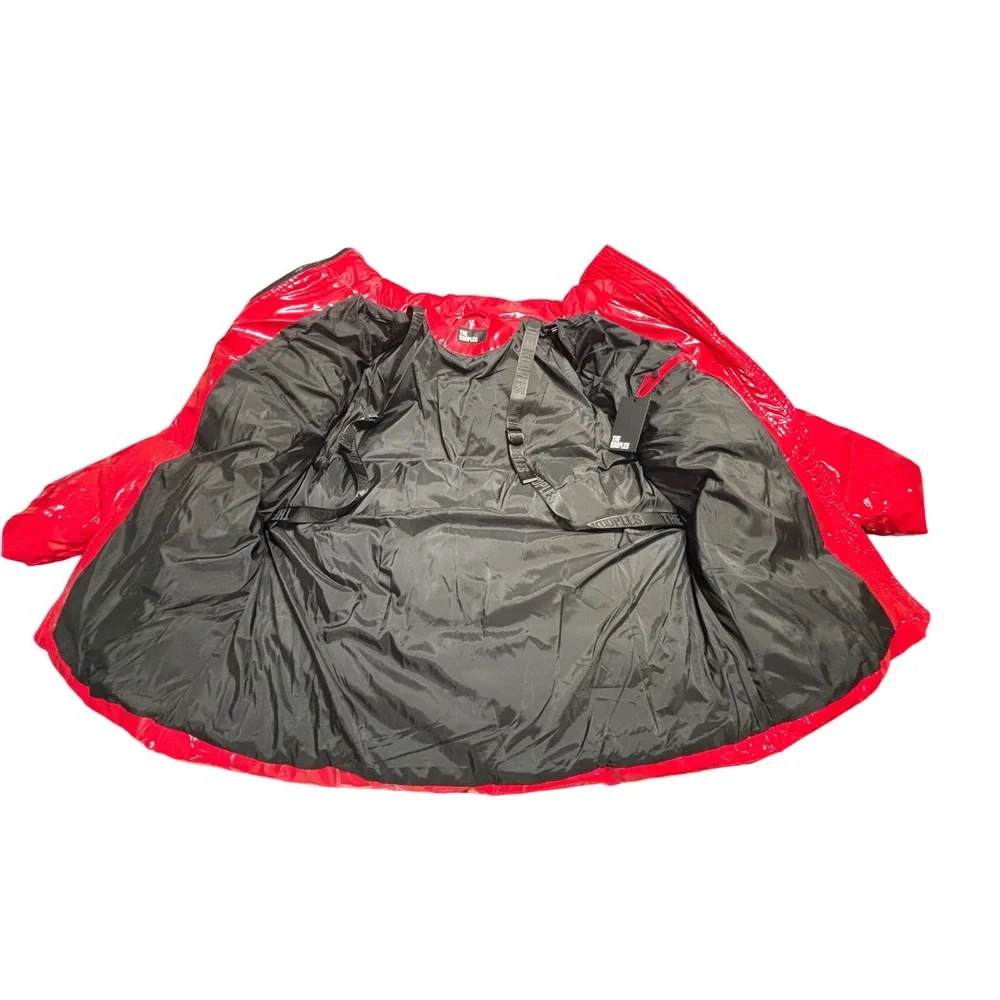 The Kooples NEW Women's Glossy‎ Puffer Coat Red Size FR 2/US Medium MSRP $725